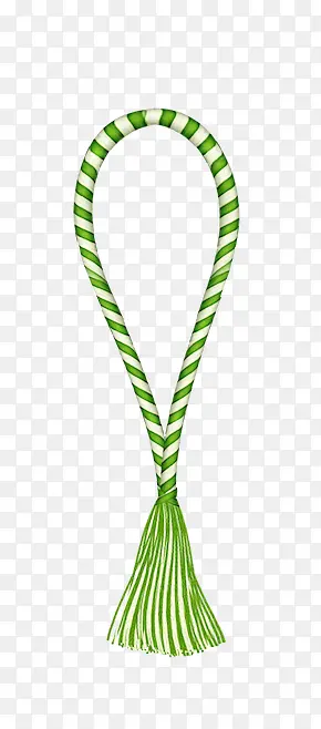 绿白色的绳子