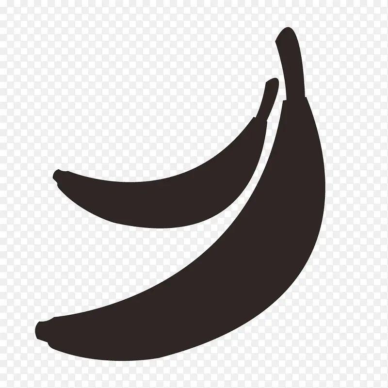 黑色香蕉图标
