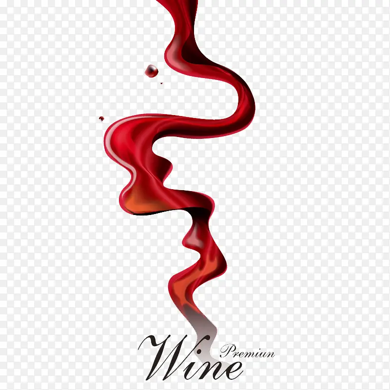 创意动感葡萄酒海报矢量素材