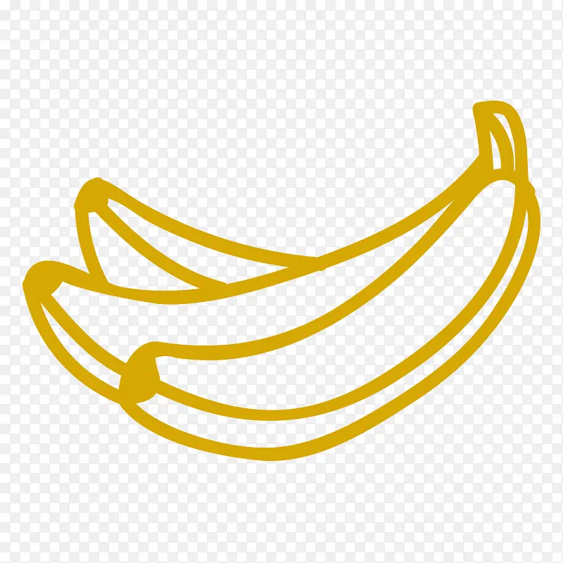 手绘卡通简笔画香蕉