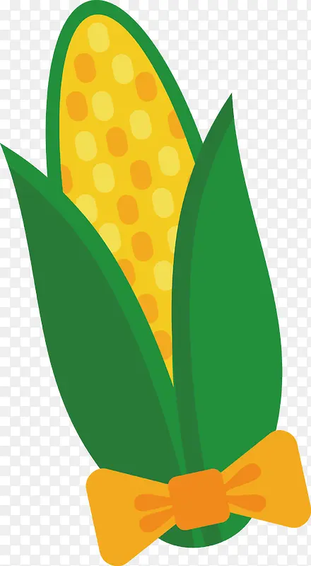 平面玉米矢量图