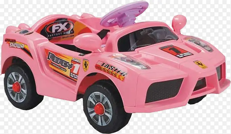 粉色玩具车