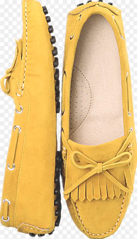 黄色豆豆鞋