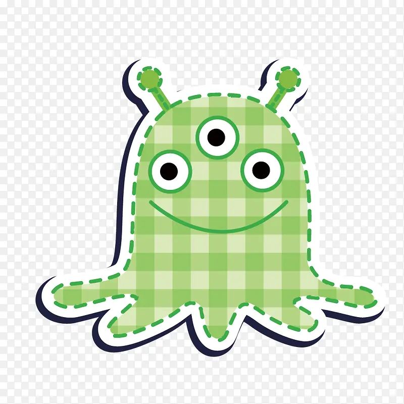 绿色格子章鱼