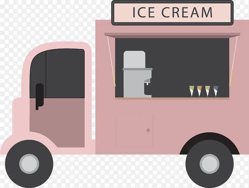 冰淇淋食物车子素材图