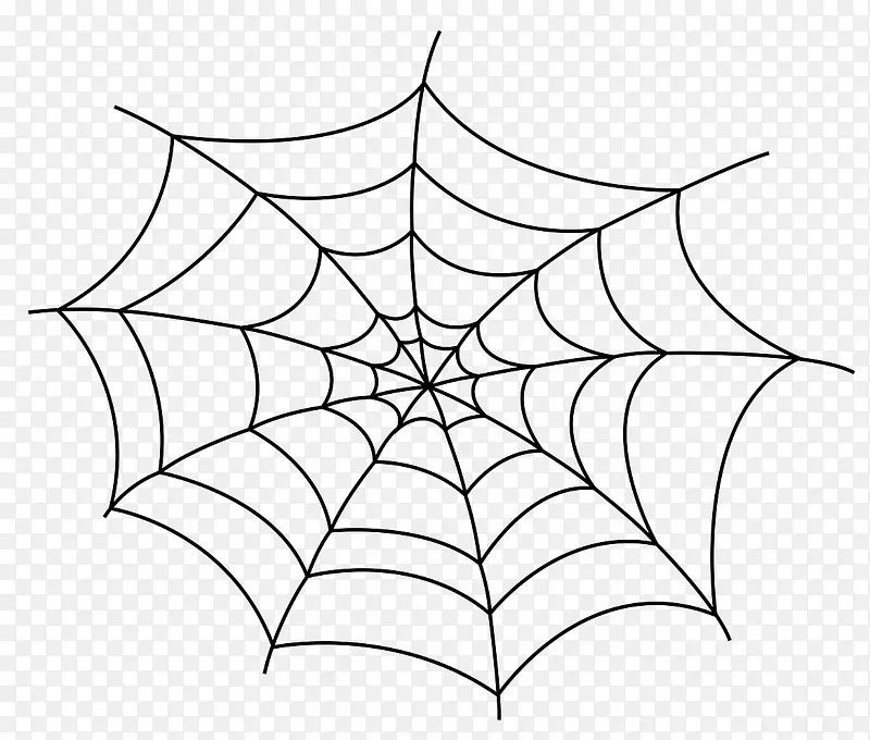 手绘素材素描 蜘蛛网