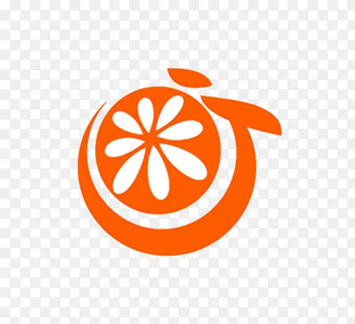 橙色橘子logo