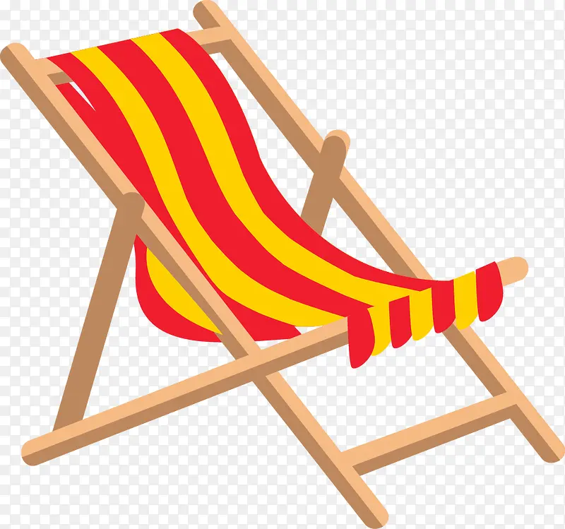 卡通休闲沙滩躺椅
