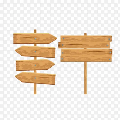 木质路牌木吊牌装饰元素