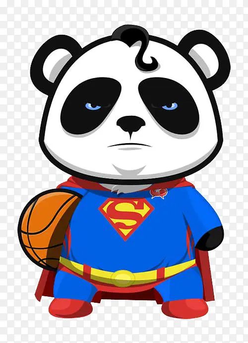 熊猫卡通超人