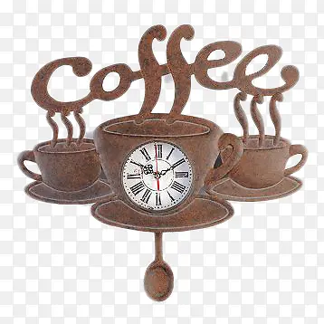 咖啡杯形状钟表