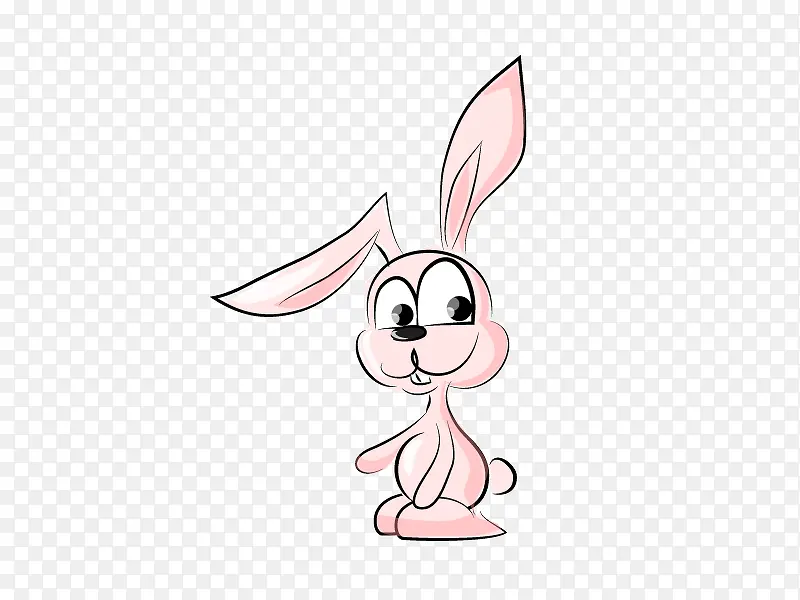 小兔子卡通矢量元素
