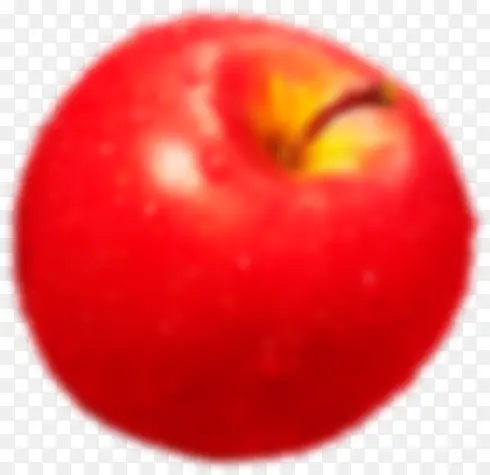 模糊的红苹果