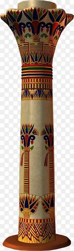 埃及彩绘石柱