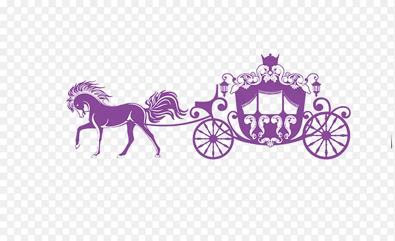 紫色马车