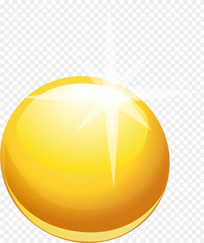 唯美黄色圆球