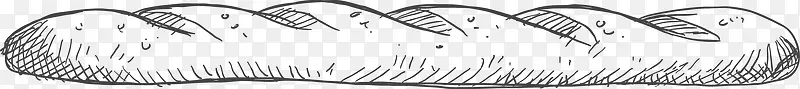 面包食物线稿