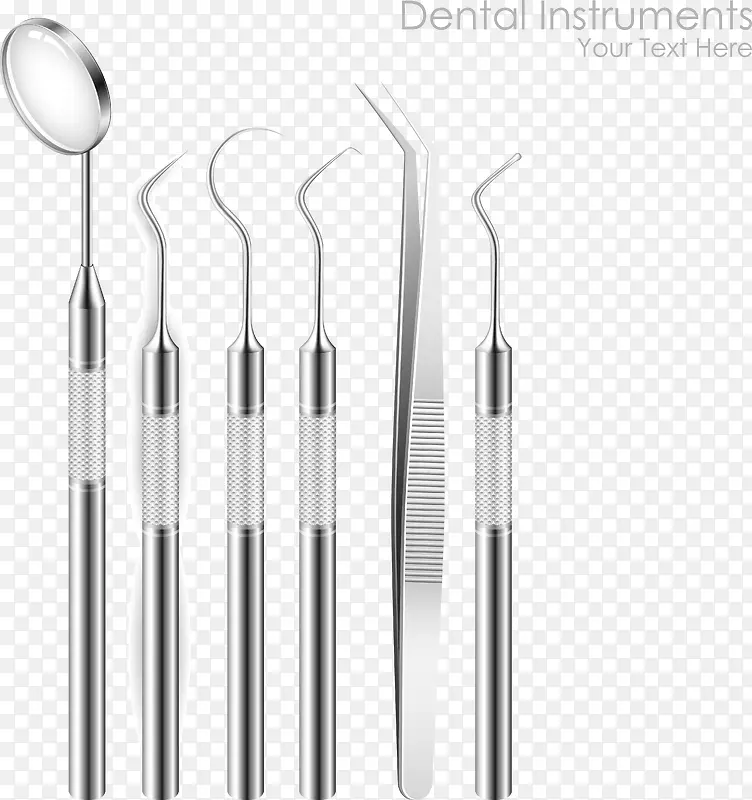 矢量牙医设备工具