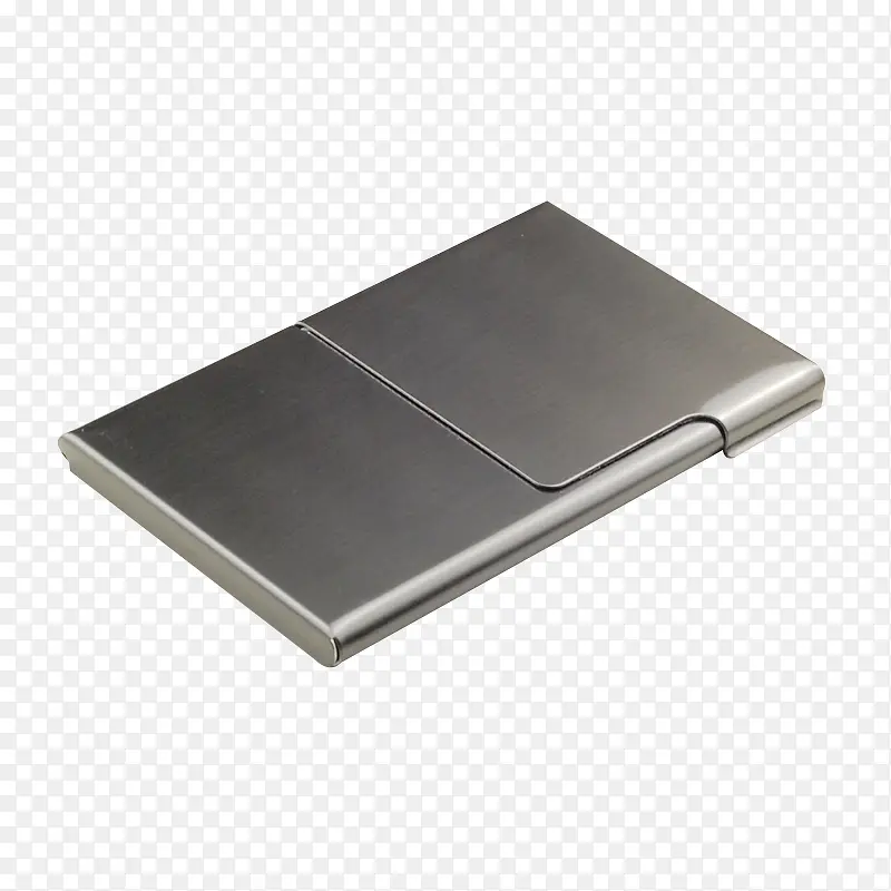 金属钢色名片盒名片夹简易名片座