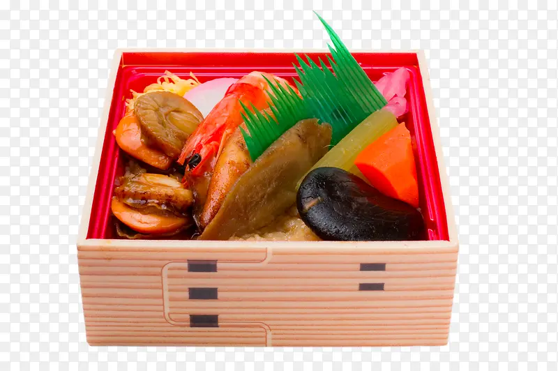 日式料理香菇盒饭