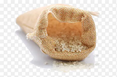 米麻袋中的大米
