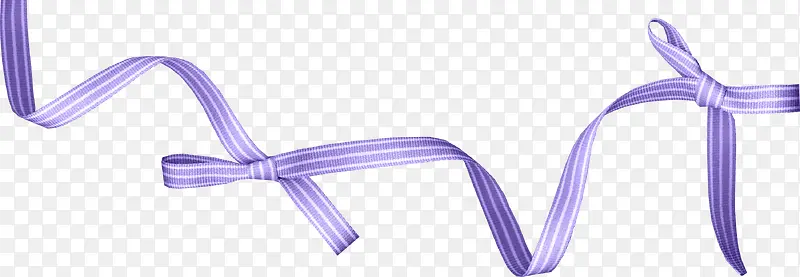 漂浮的紫色丝带
