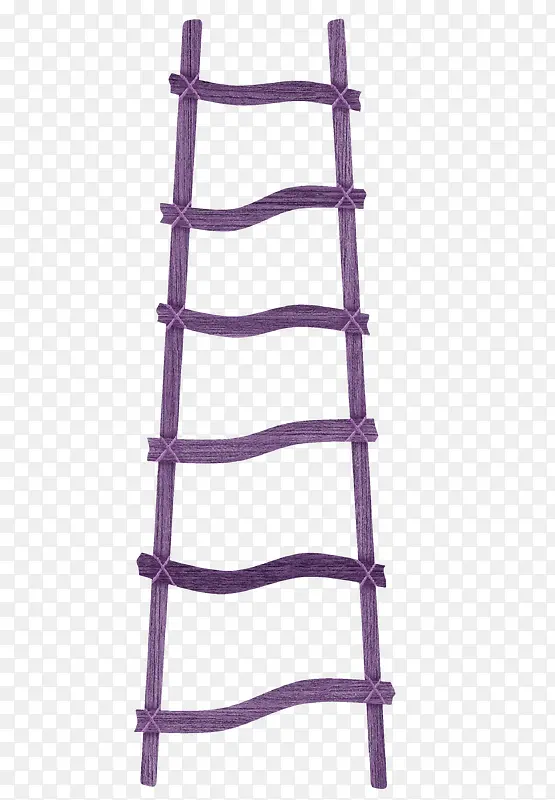 紫色漂亮木梯