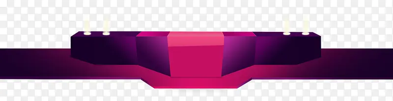 紫色立体舞台