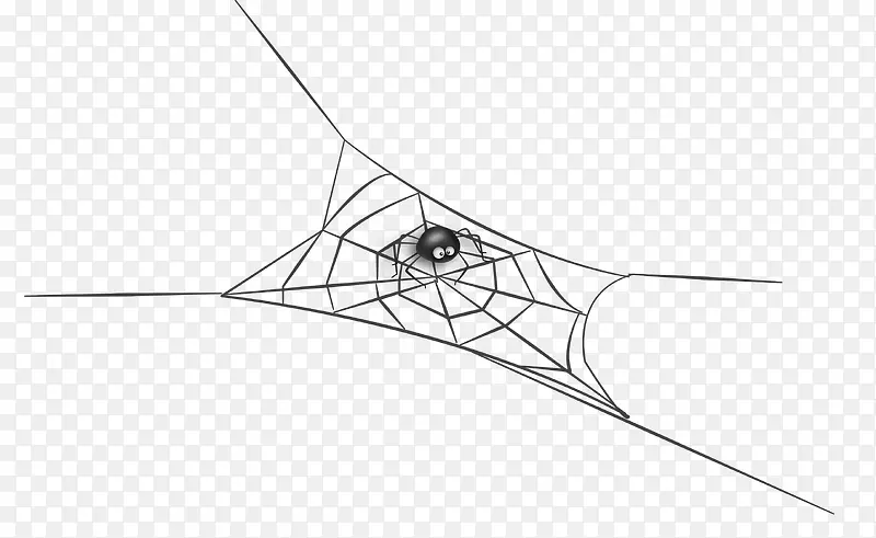 素描蜘蛛网素材