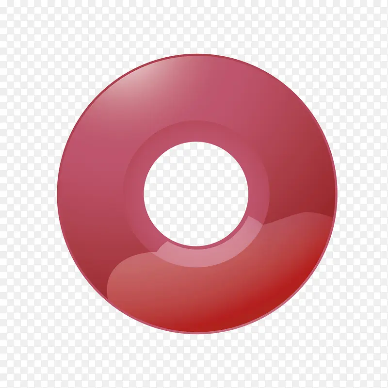 矢量红色圆环水晶咨询按钮