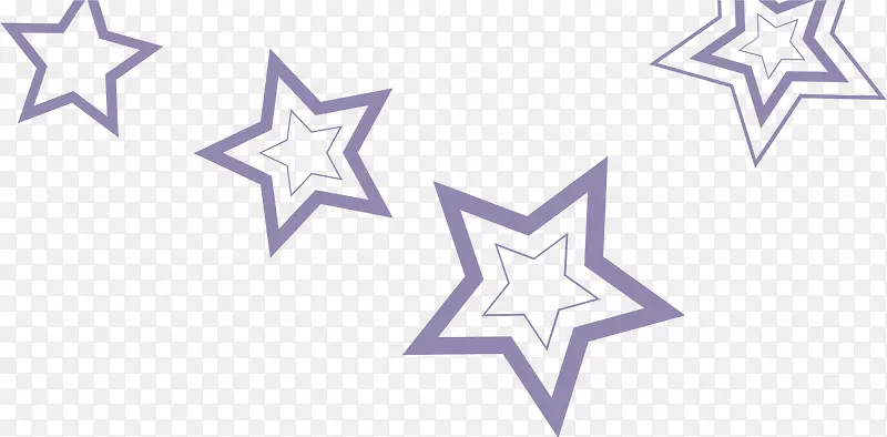 紫色星星漂浮