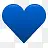 皇家蓝色的心爱heart-icons