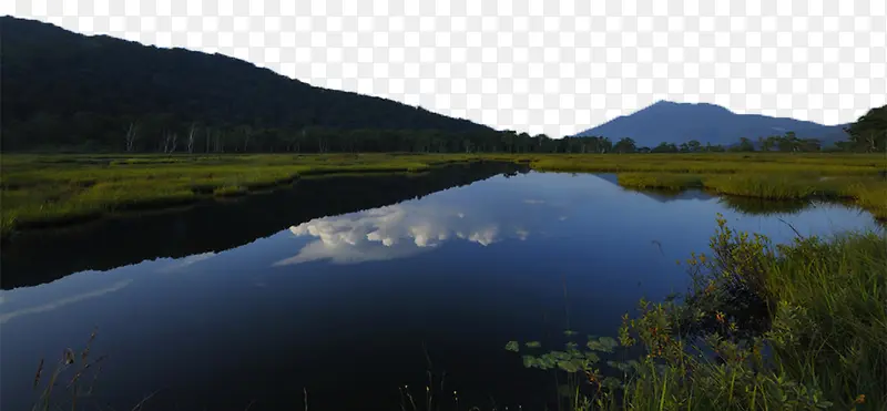 实拍青山绿水