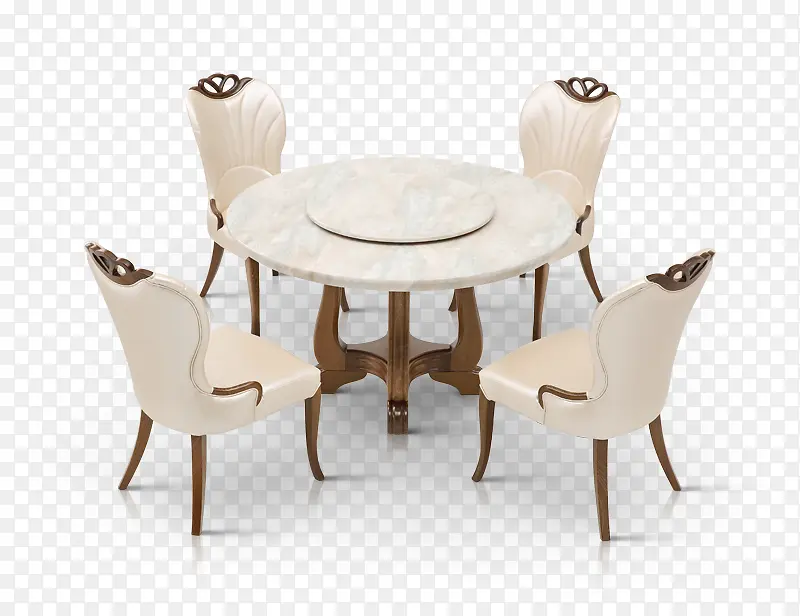 白色的桌子和椅子