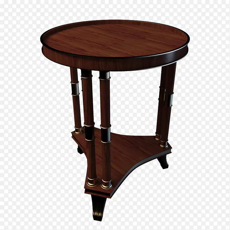 木制古典圆形木桌