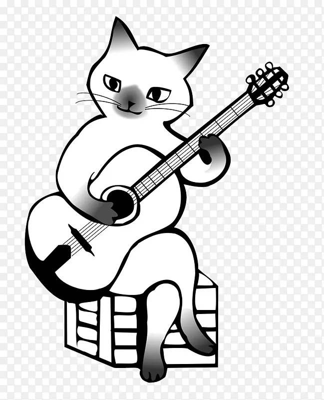 弹吉他的猫
