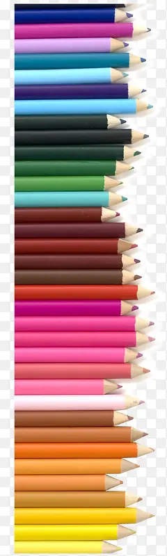 彩色铅笔彩虹颜色装饰