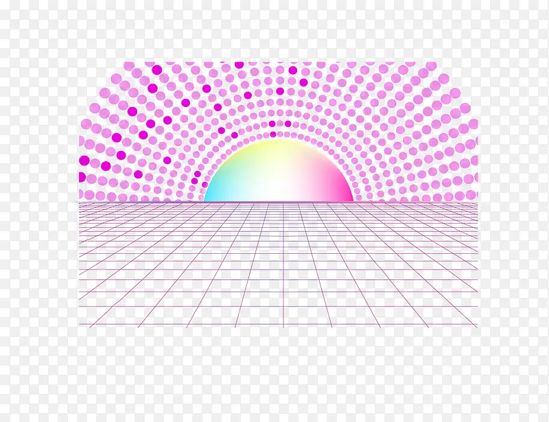 紫色网格光效背景矢量图