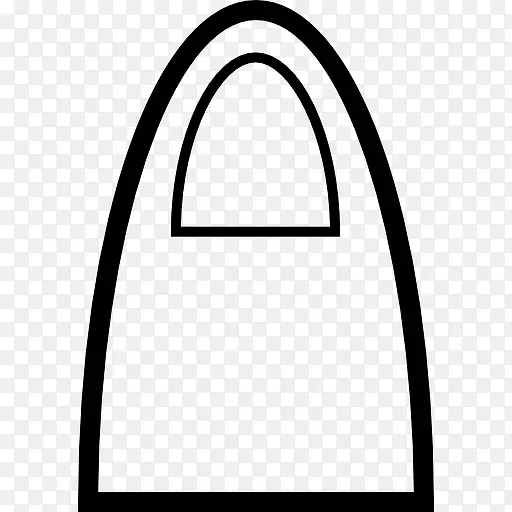 购物袋的女性设计的外形轮廓图标