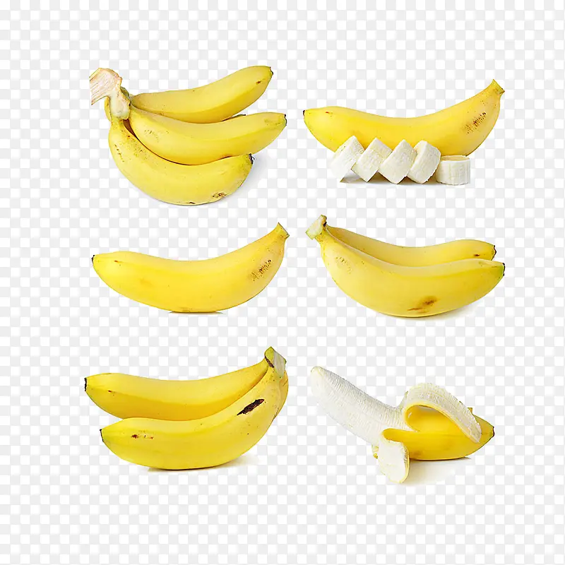 各种造型的香蕉