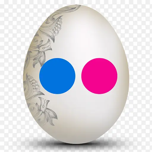 Flickr鸡蛋蛋形社会图标