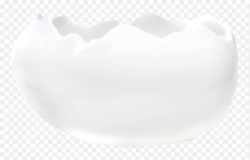 白色残缺蛋壳