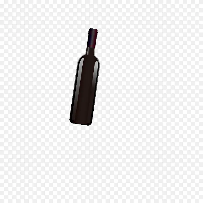 空白红酒瓶装饰图案