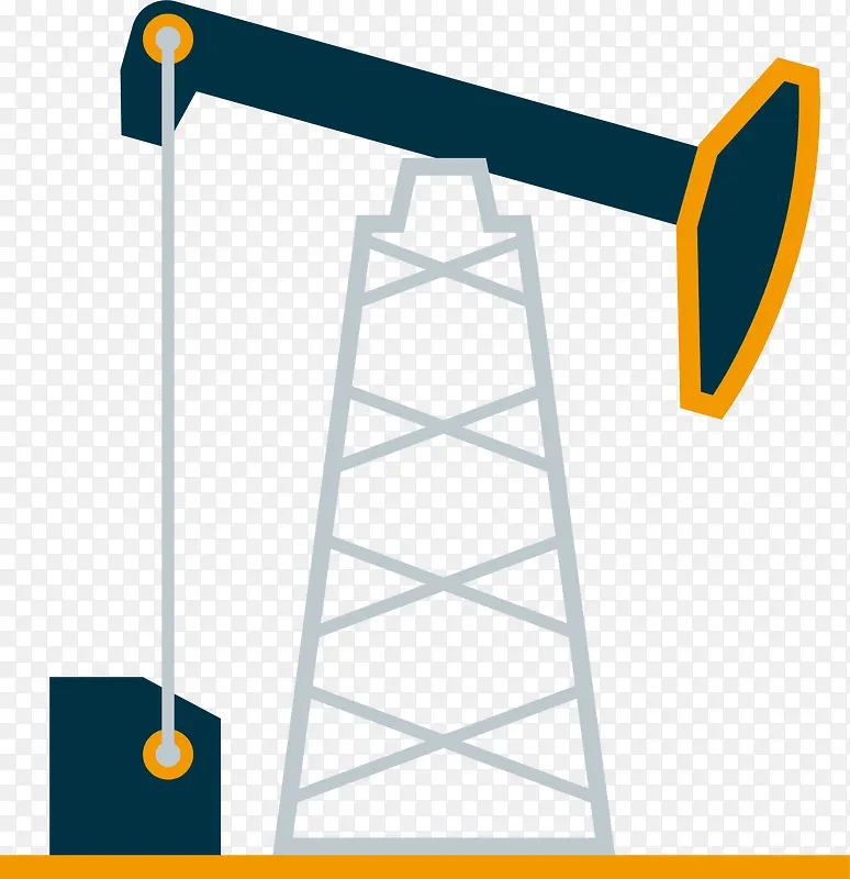 石油井架卡通图标