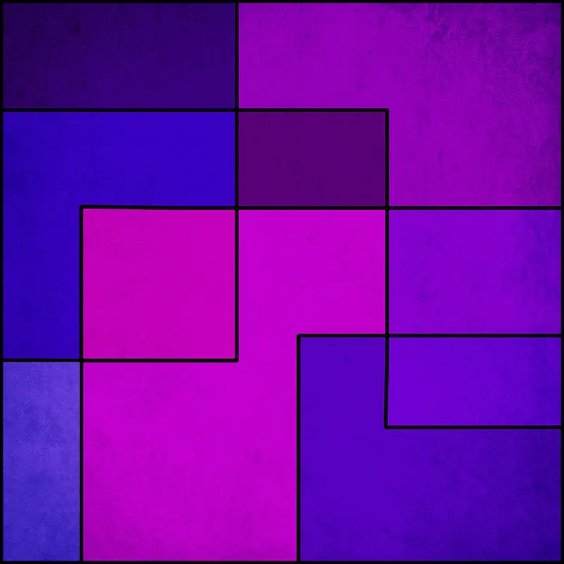 紫色方块装饰画