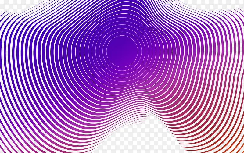 紫色波纹曲线底纹