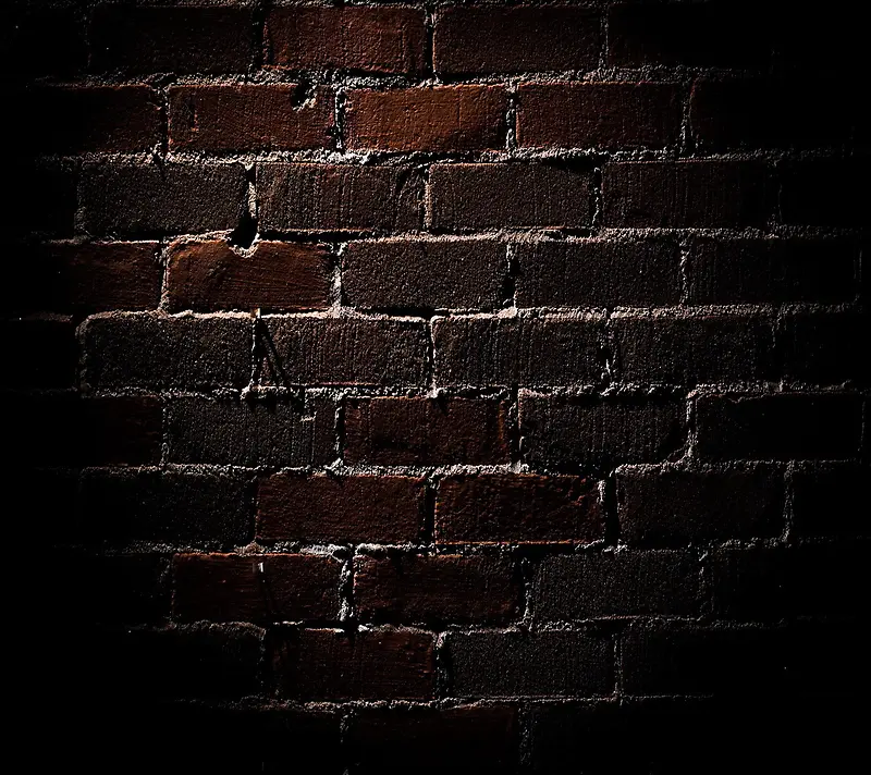 黑色砖头墙壁海报背景