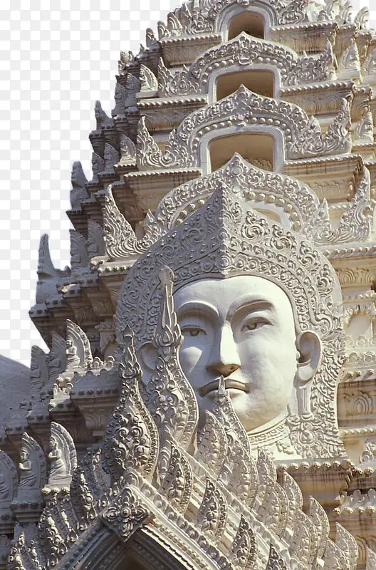 泰国曼谷巨型白色佛像