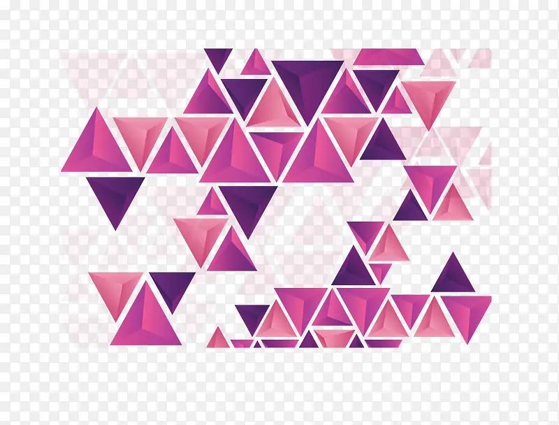 粉紫色三角形花纹