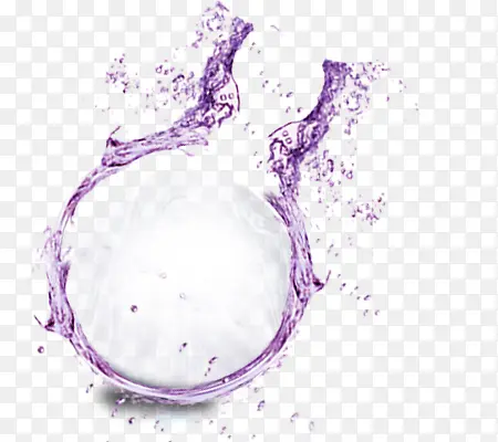 紫色圆形水